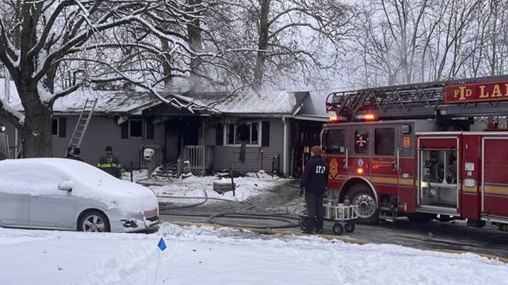 Indianapolis firefighters respond to house fire on the city's near southeast side
