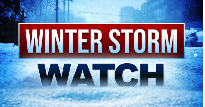 Winter Storm Watch issued for several West Virginia counties