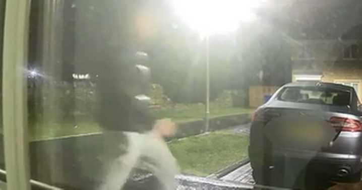 Creepy Midlothian man caught on CCTV as 'petrified' mum and kids sleep inside