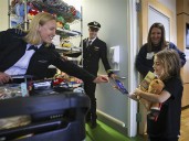 Photo Gallery: Airline pilots surprise pediatric patients with gifts