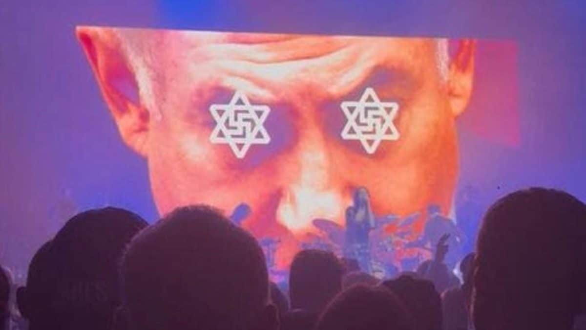 Scottish Rock Band Under Fire For Displaying Swastikas Over Netanyahu’s, Hillary Clinton’s Eyes