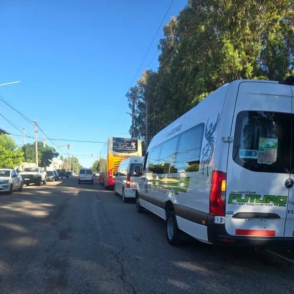 Centenario: realizaron controles de alcoholemia a colectivos escolares