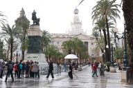 Este sábado, aviso naranja por lluvia en Cádiz y amarillo en Málaga con viento y oleaje