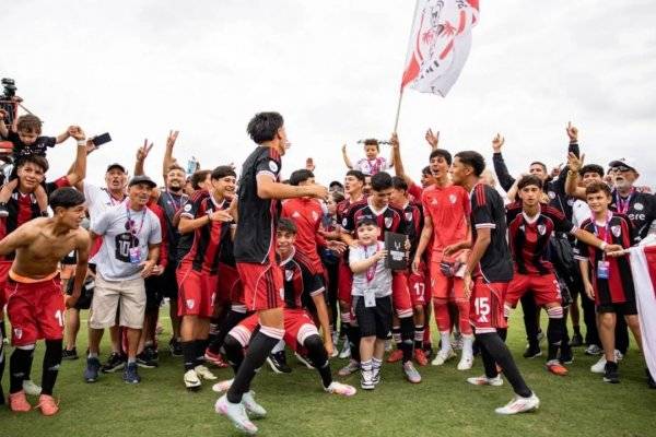 Los golazos de Bruno Cabral para que River le gane 2 a 0 al Atlético de Madrid la final de Messi Cup