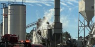 Morning explosion damages Onslow County asphalt plant