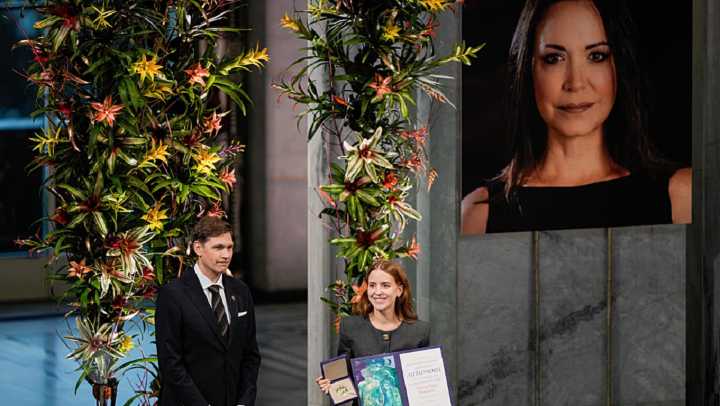 La llamada que hizo María Corina Machado para confirmar su viaje a Oslo: "Estoy en camino"