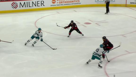 Macklin Celebrini has goal and 2 assists in the Sharks' 4