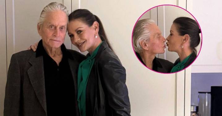 Catherine Zeta-Jones Packs on the PDA With Husband Michael Douglas in Sweet Thanksgiving Photo