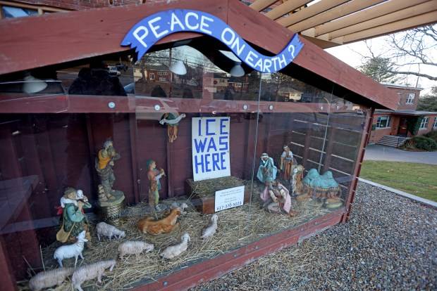 Dedham priest says ‘ICE was here’ nativity scene will stay up pending conversation with Archbishop