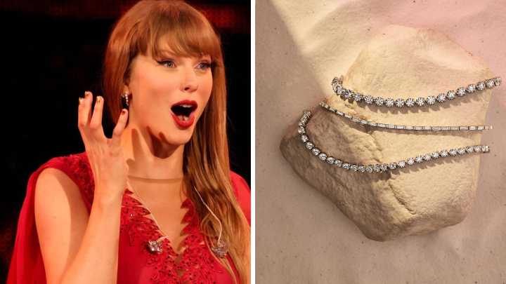 Shop VRAI created diamond tennis jewelry inspired by Taylor Swift
