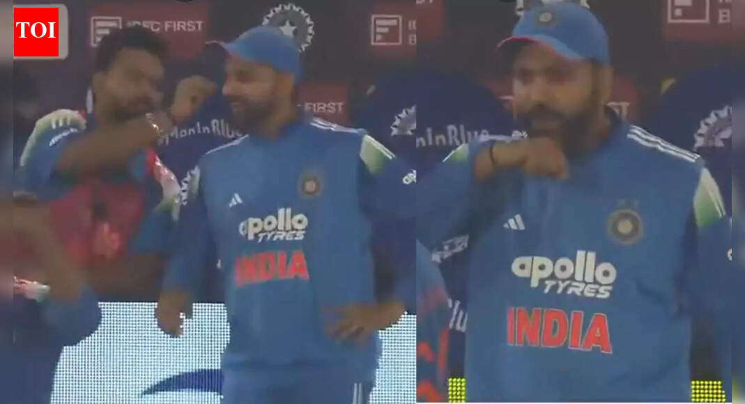 Viral moment! Rohit Sharma makes a wish after Rishabh Pant spots fallen eyelash