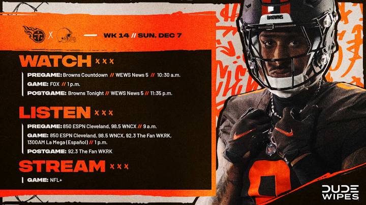 Browns vs. Titans: How to Watch, Listen & Live Stream