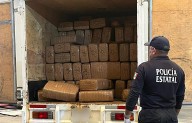 Asegura policía estatal 676 kg de marihuana en la carretera Torreón