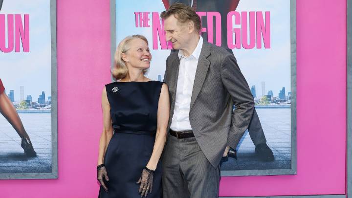 Pamela Anderson breaks silence on Liam Neeson romance