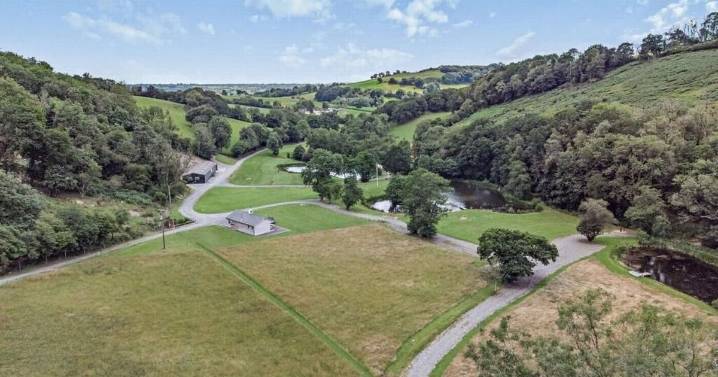 The tranquil hidden valley which comes with five fishing lakes and a herd of deer