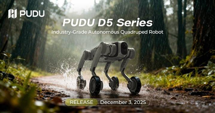 Pudu Robotics Unveils PUDU D5 Series: Industry-Grade Autonomous Quadruped Robots Designed for Complex, Real