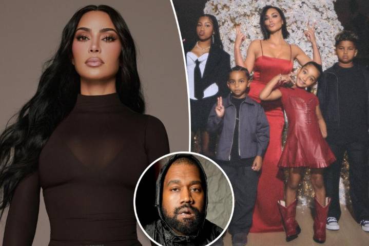 Kim Kardashian jokes about being 'cringiest mom on the planet' to 4 kids with Kanye West