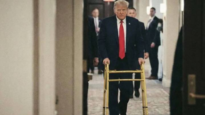 Donald Trump Walker Photo: Was It Real After White House Signing Ceremony?