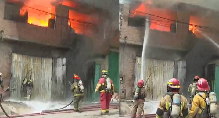 Incendio en Villa El Salvador: explosiones en ferretería amenazan negocios y viviendas