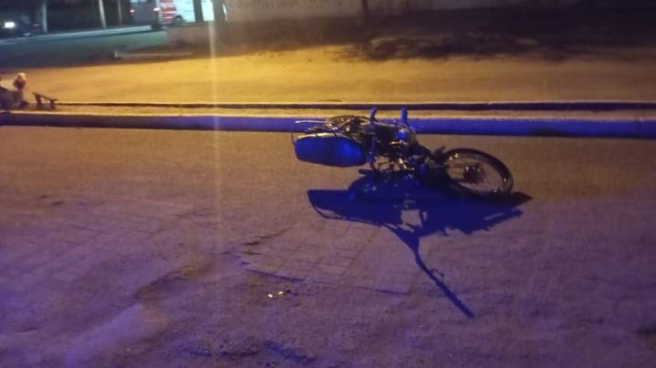 Milagro: Un motociclista fue hospitalizado tras protagonizar un siniestro
