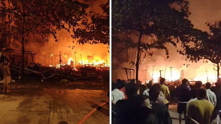 Mira Road Fire: Massive Blaze Breaks Out In Pleasant Park Area Due To Suspected Cylinder Blast; VIDEOS