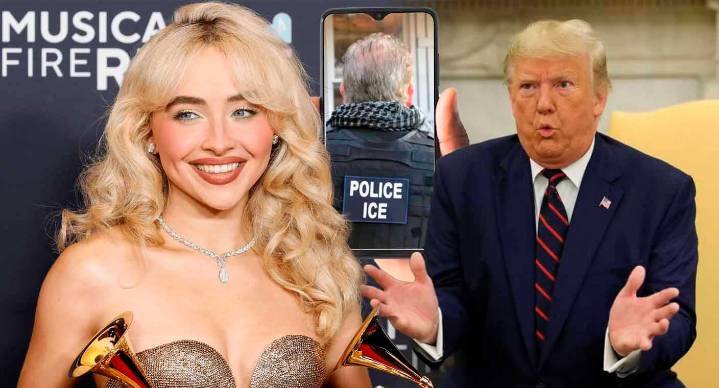 Sabrina Carpenter arremete contra Trump por usar su canción en video “malvado y repugnante” de redadas migratorias
