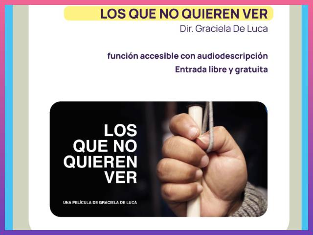 CHACO: Tarde De Cine Accesible En El Guido Con Los Que No Quieren Ver