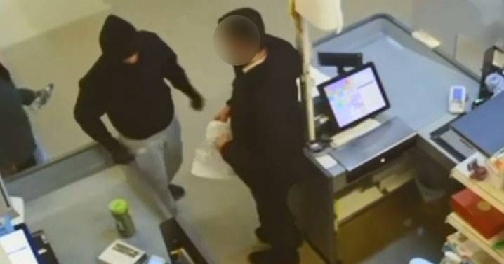 Attempted robbery at Glasgow mall caught on CCTV as man rushed to hospital