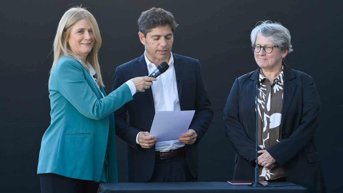 En San Vicente, Kicillof le tomó juramento a Flavia Terigi