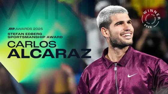 Alcaraz arrasa en los Premios ATP 2025