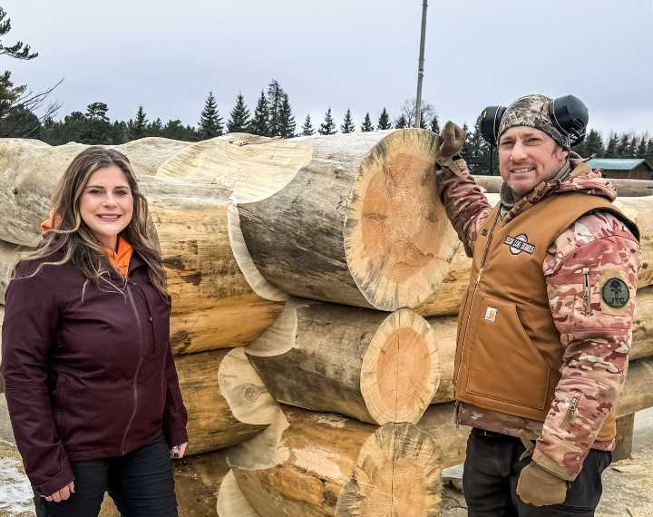Heim Log Homes gives trees lost in Bemidji storm a second life