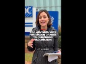 CDC advisers vote for major change to childhood vaccination