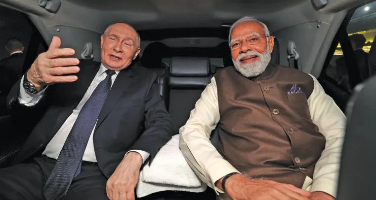 Russian President touches down in Delhi