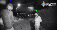 Chilling Ring doorbell footage shows moment door kicked down before fatal house fire