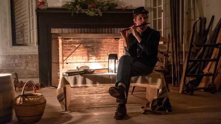 Experience Ft. Pulaski at night during the Candle and Lantern tour