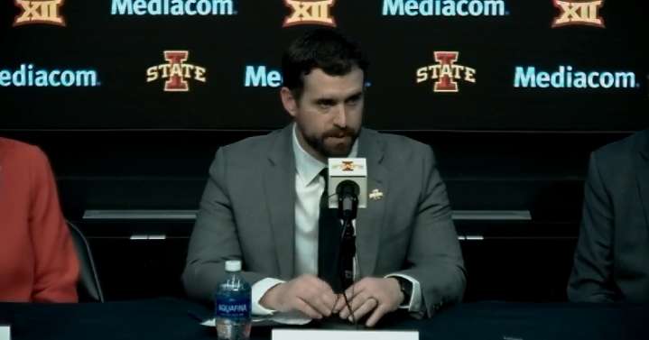 Iowa State introduces Jimmy Rogers as new head football coach