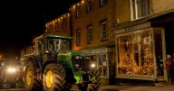 Pictures from festive Bowes Tractor Run through Teesdale