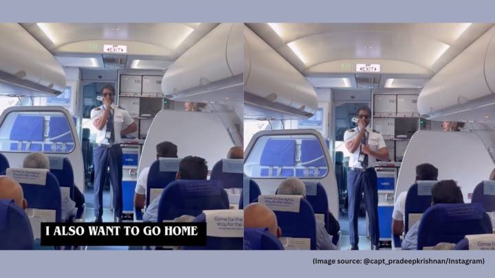 ‘We want to go home too’: IndiGo pilot apologises as he addresses passengers onboard, urges them to ‘be kind’ to ground staff