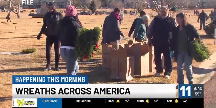 Wreaths Across America Day at Evergreen Cemetery