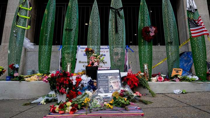 Man charged in National Guard shooting pleads not guilty during court appearance from hospital bed