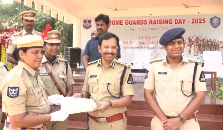 Hyderabad police chief lauds Home Guards, pledges housing and support