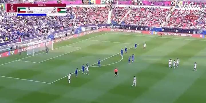 Atento Argentina: el golazo que convirtió Jordania, rival en su grupo del Mundial, por la Copa Árabe