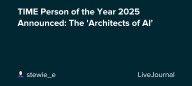 TIME Person of the Year 2025 Announced: The 'Architects of AI': ohnotheydidnt