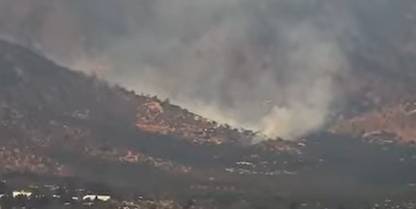 Declaran Alerta Roja para la comuna de Olmué por incendio forestal en el sector de Pelumpen