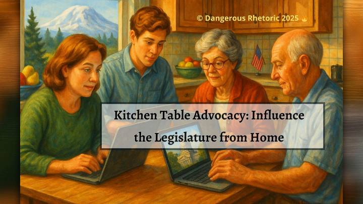 Opinion: Kitchen table advocacy – Influence the legislature from home