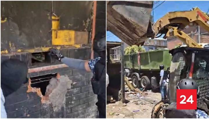 VIDEO: Demuelen "narco búnker" administrado por Juan Beltrán imputado por crimen de Krishna Aguilera