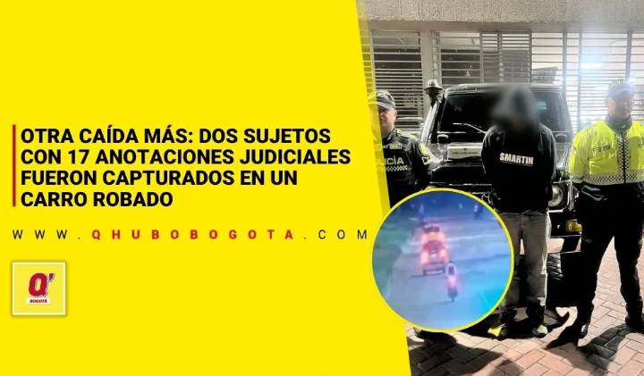 En Ciudad Bolívar: capturan a dos hombres con historial delictivo tras intentar huir en un carro robado