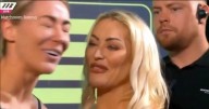 Glam boxer Ebonie Cotton suffers awkward wardrobe malfunction, rival can’t help but laugh