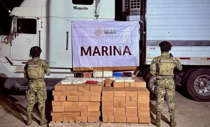 Aseguran más de 600 kilos de metanfetamina en Mazatlán, Sinaloa