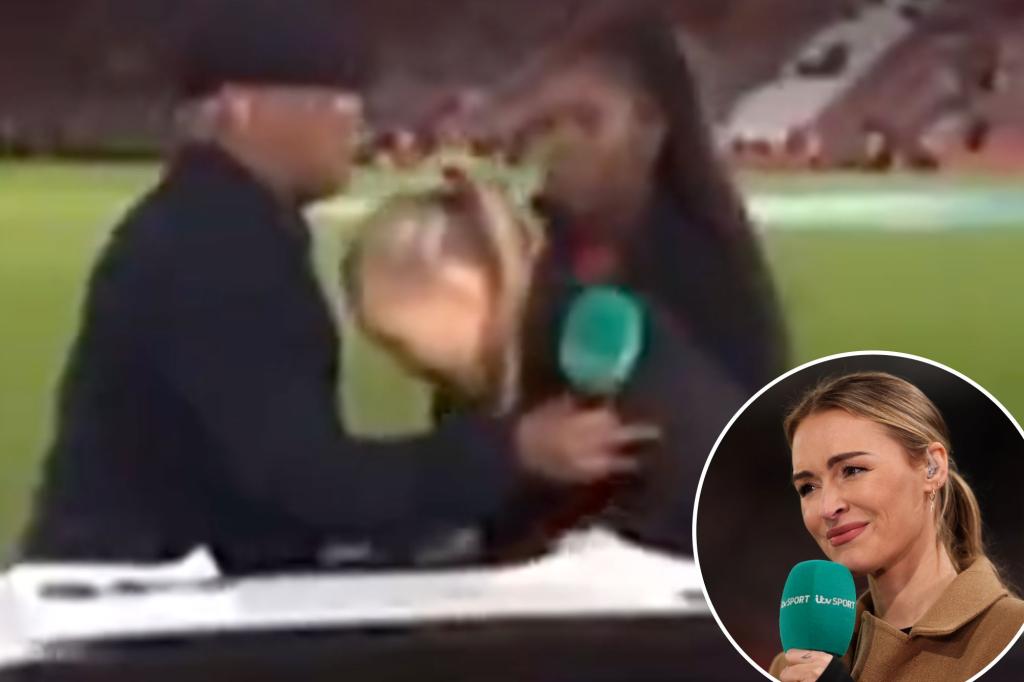 TV presenter Laura Woods collapses on-air during soccer broadcast